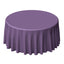 Polyester 120" Round Tablecloth Violet Amethyst - Seamless Wrinkle - Resistant Table Cover - Linen Luxes