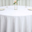 Polyester 120" Round Tablecloth White - Seamless Wrinkle - Resistant Design for Weddings - Linen Luxes