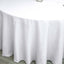 Polyester 120" Round Tablecloth White - Seamless Wrinkle - Resistant Design for Weddings - Linen Luxes