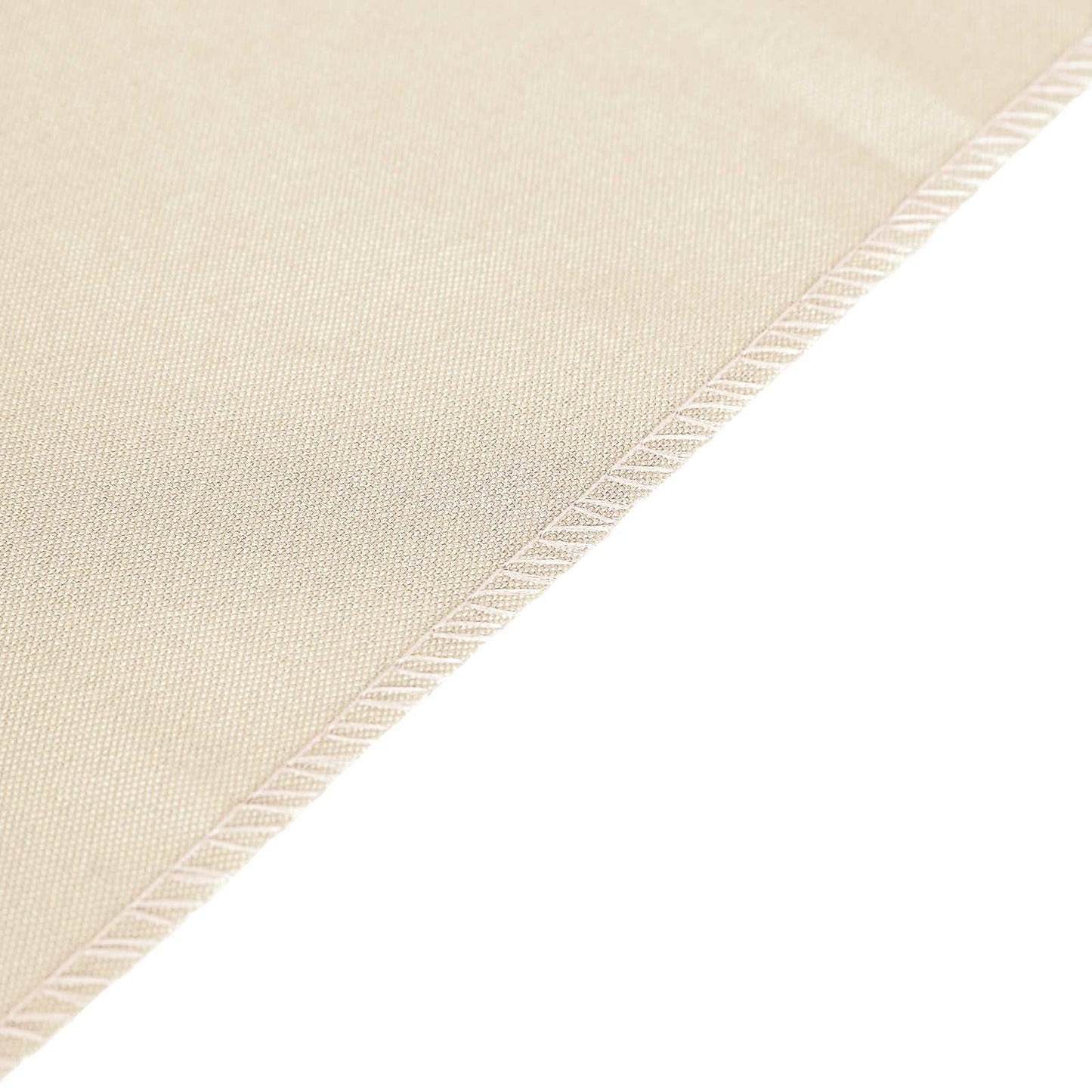 Polyester 12"x108" Table Runner Beige - Durable & Wrinkle - Resistant Table Decor - Linen Luxes