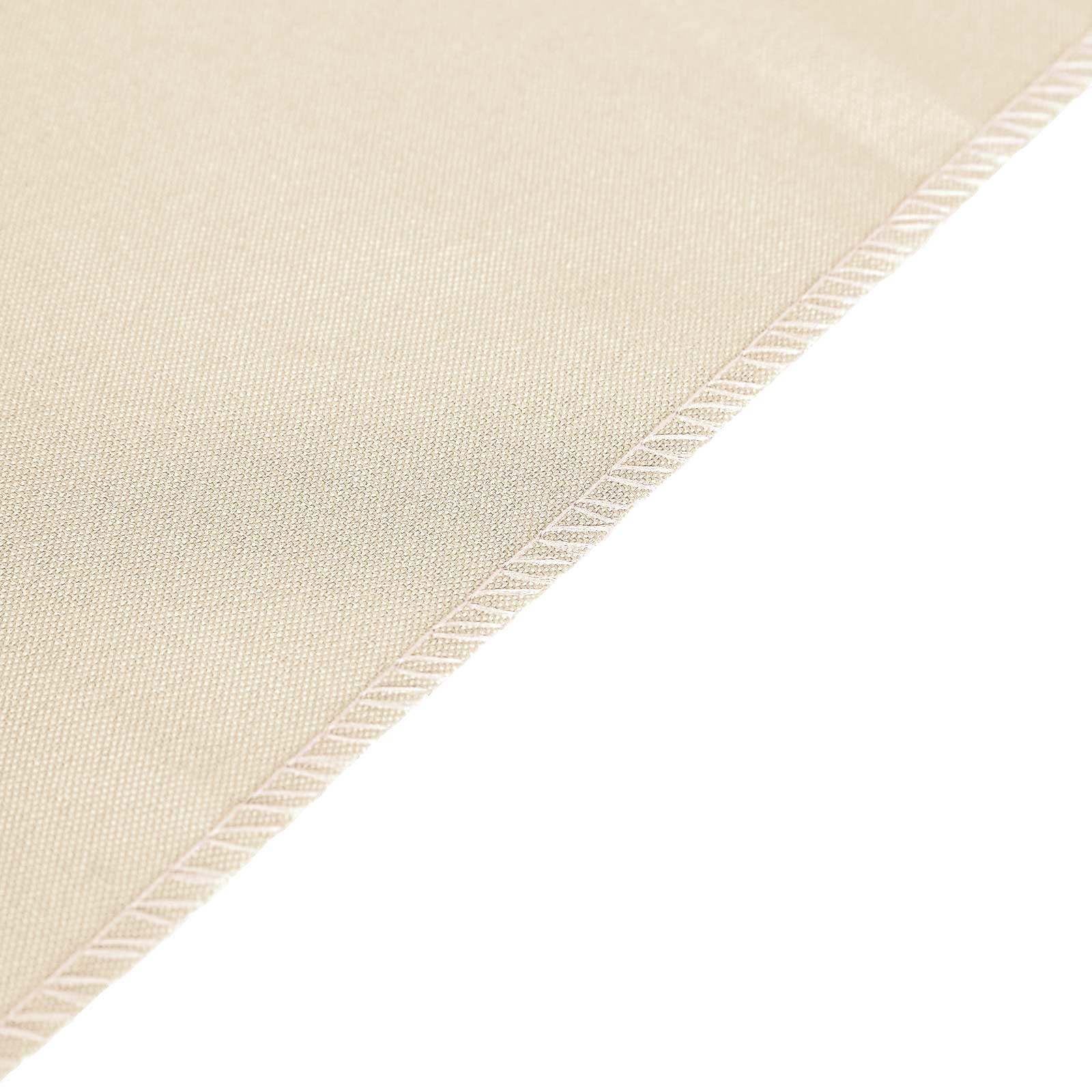 Polyester 12"x108" Table Runner Beige - Durable & Wrinkle - Resistant Table Decor - Linen Luxes