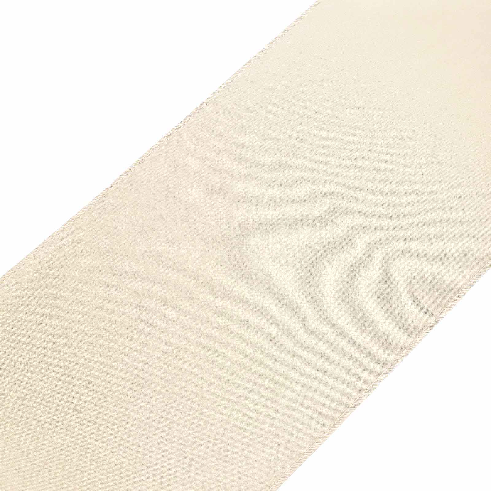 Polyester 12"x108" Table Runner Beige - Durable & Wrinkle - Resistant Table Decor - Linen Luxes