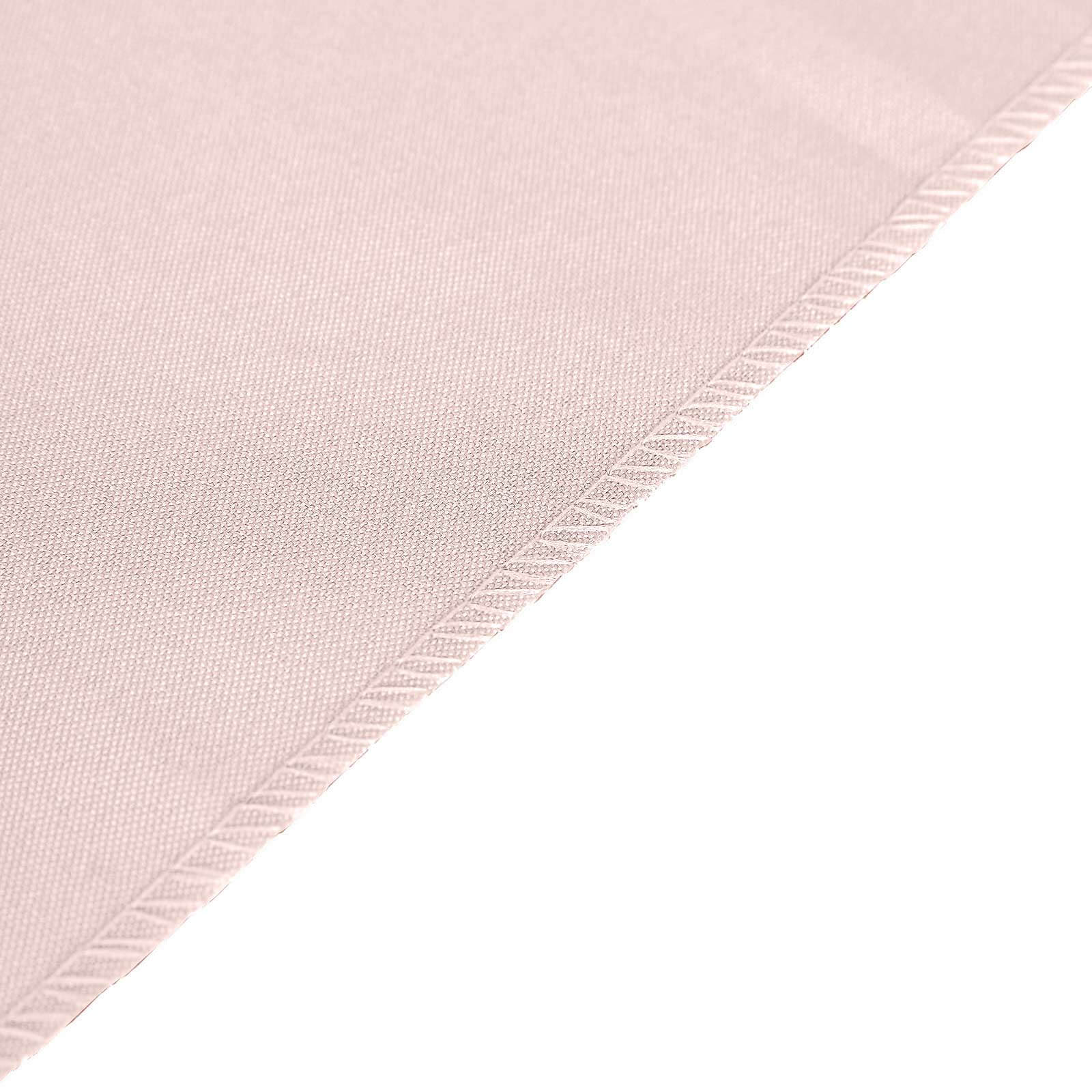 Polyester 12"x108" Table Runner Blush - Durable & Wrinkle - Resistant Table Decor - Linen Luxes