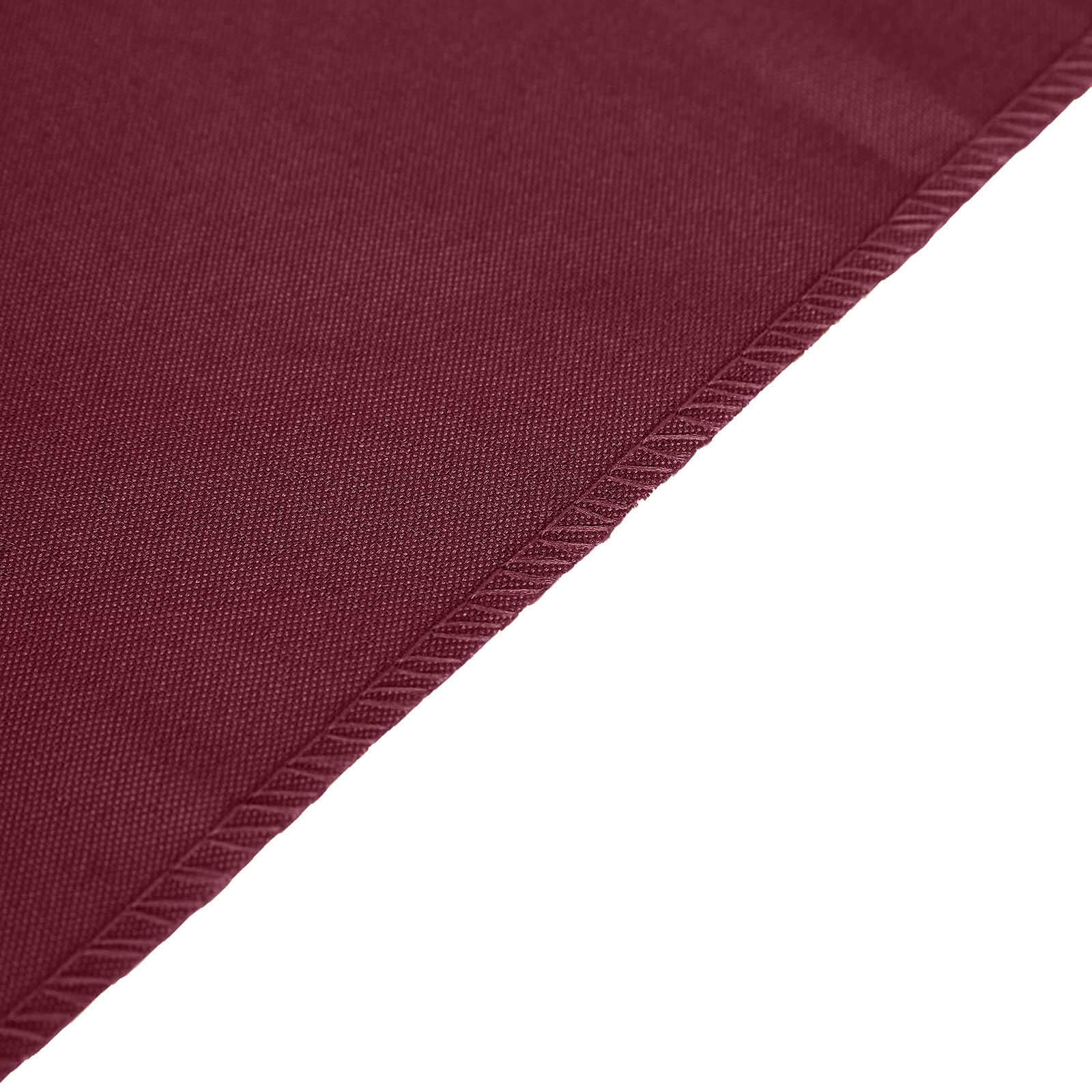 Polyester 12"x108" Table Runner Burgundy - Durable & Wrinkle - Resistant Table Decor - Linen Luxes