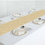 Polyester 12"x108" Table Runner Champagne - Durable & Wrinkle - Resistant Table Decor - Linen Luxes
