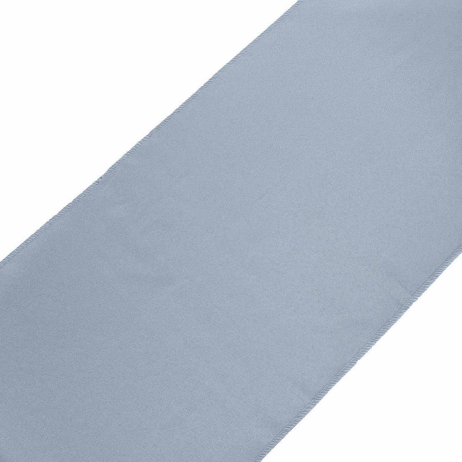 Polyester 12"x108" Table Runner Dusty Blue - Durable & Wrinkle - Resistant Table Decor - Linen Luxes