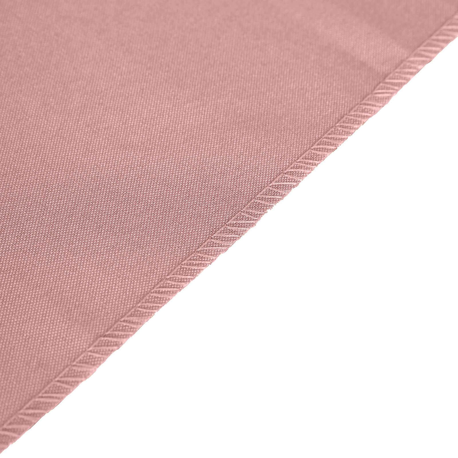 Polyester 12"x108" Table Runner Dusty Rose - Durable & Wrinkle - Resistant Table Decor - Linen Luxes