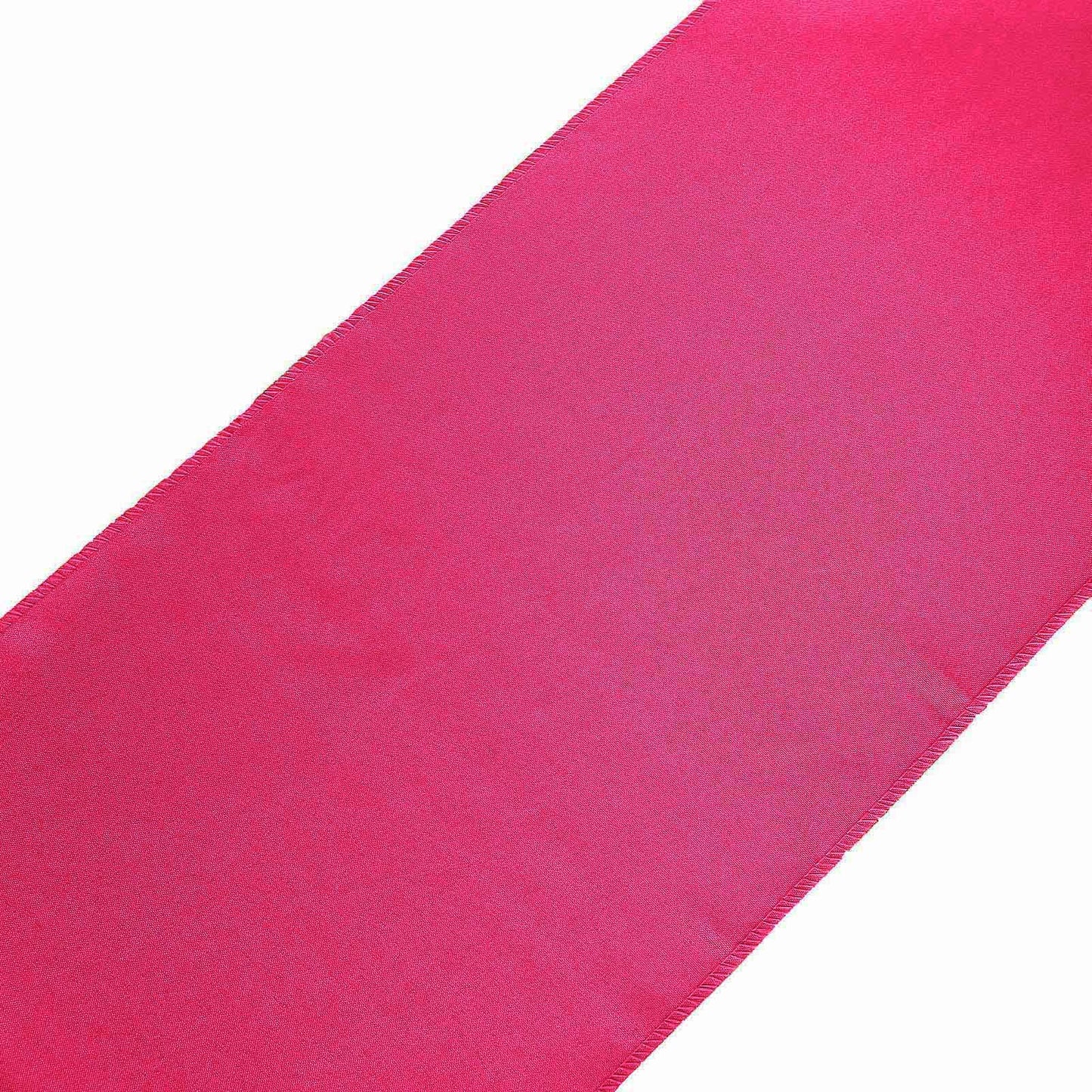 Polyester 12"x108" Table Runner Fuchsia - Durable & Wrinkle - Resistant Table Decor - Linen Luxes