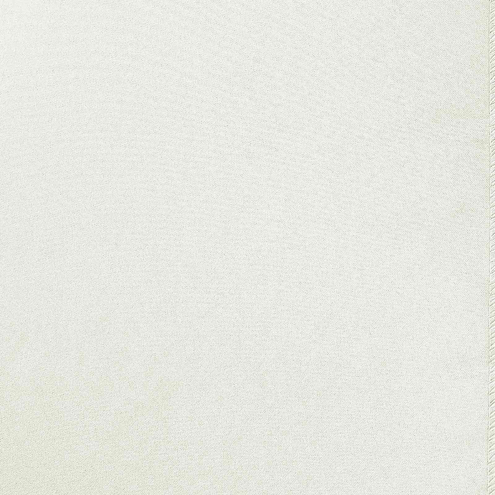 Polyester 12"x108" Table Runner Ivory - Durable & Wrinkle - Resistant Table Decor - Linen Luxes