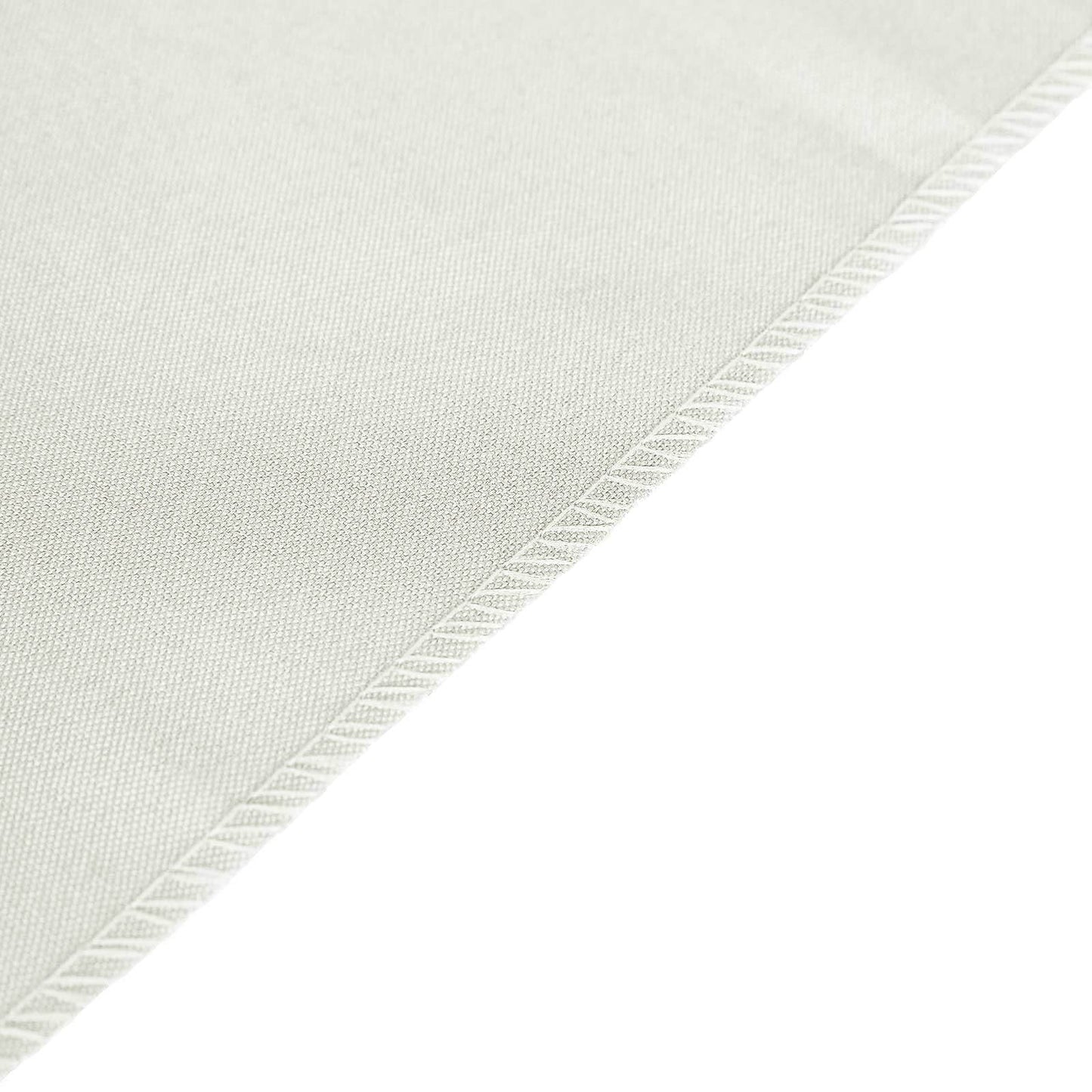 Polyester 12"x108" Table Runner Ivory - Durable & Wrinkle - Resistant Table Decor - Linen Luxes