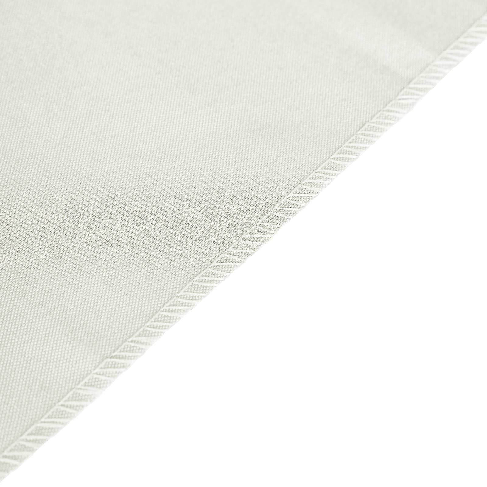 Polyester 12"x108" Table Runner Ivory - Durable & Wrinkle - Resistant Table Decor - Linen Luxes