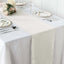 Polyester 12"x108" Table Runner Ivory - Durable & Wrinkle - Resistant Table Decor - Linen Luxes