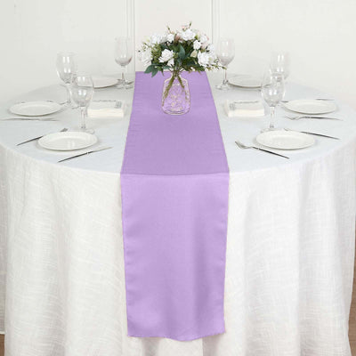 Polyester 12"x108" Table Runner Lavender - Durable & Wrinkle - Resistant Table Decor - Linen Luxes
