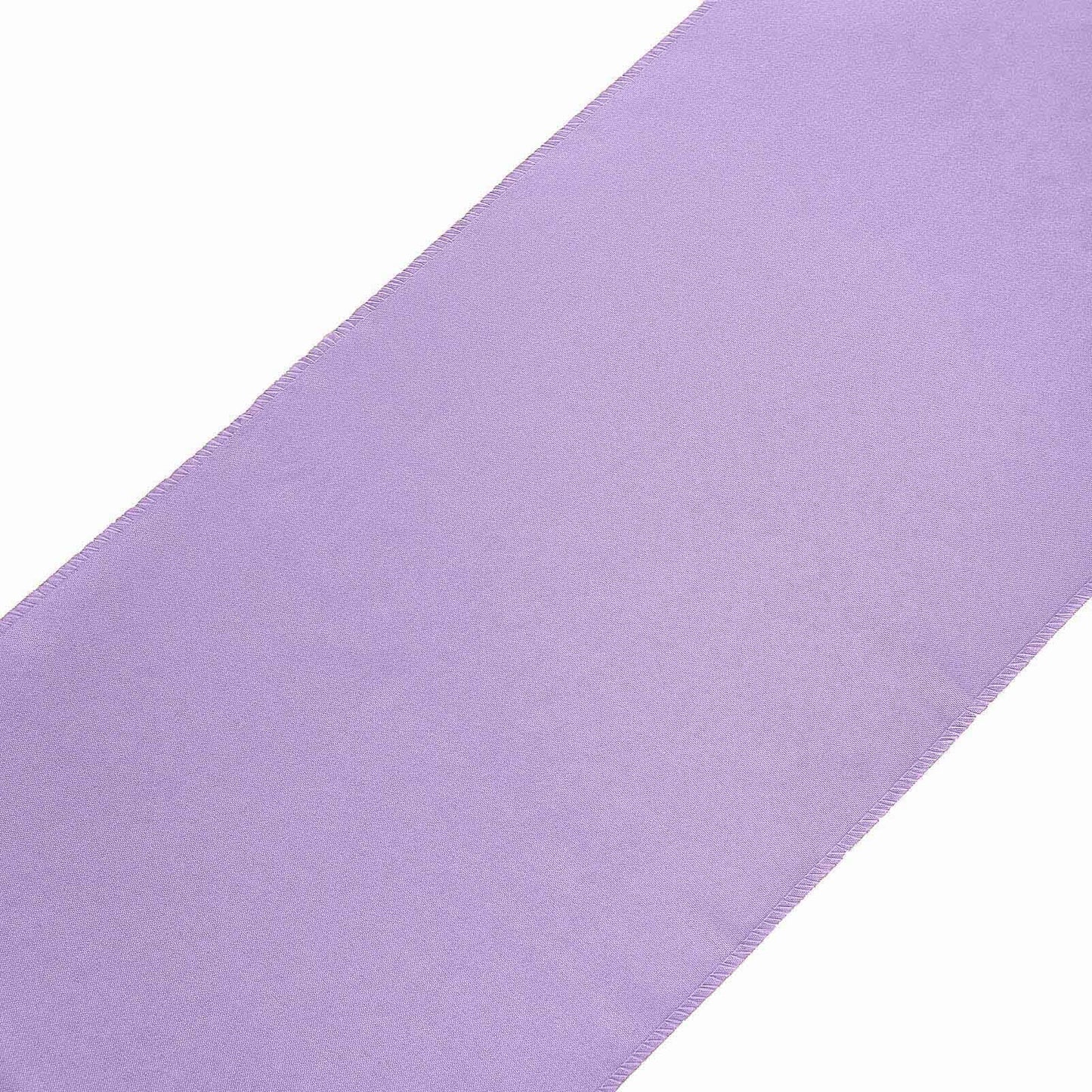 Polyester 12"x108" Table Runner Lavender - Durable & Wrinkle - Resistant Table Decor - Linen Luxes