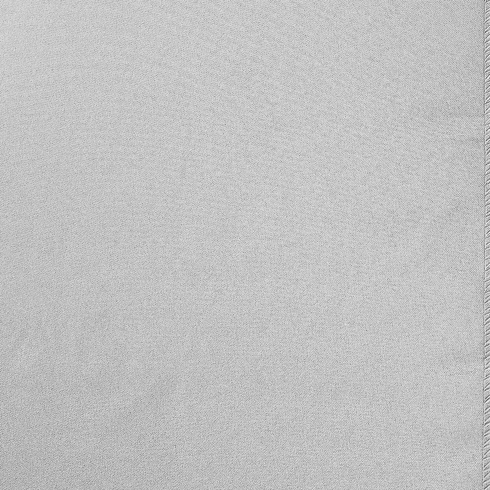 Polyester 12"x108" Table Runner Silver - Durable & Wrinkle - Resistant Table Decor - Linen Luxes