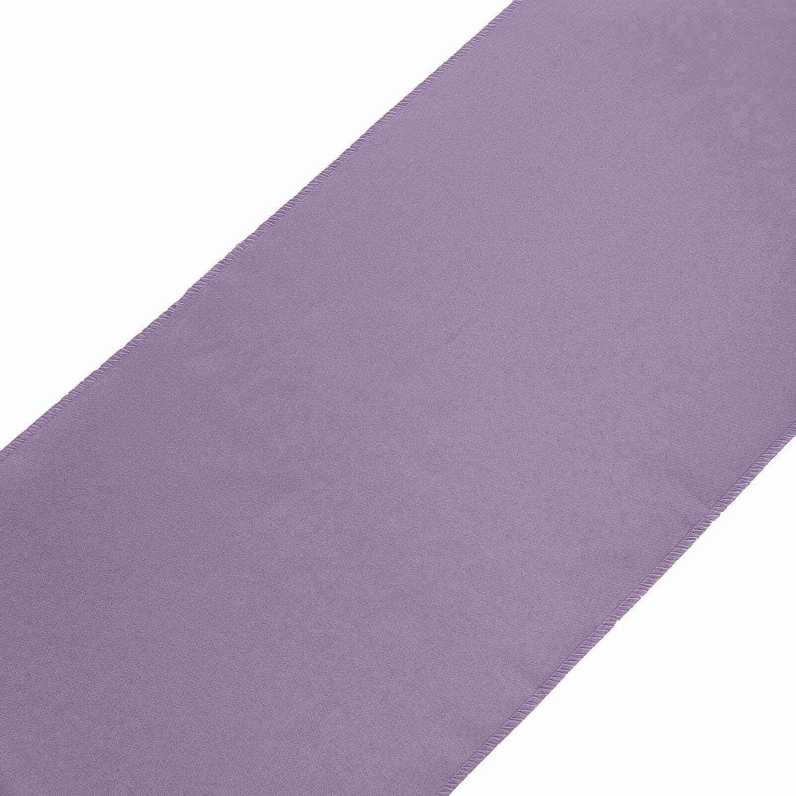 Polyester 12"x108" Table Runner Violet Amethyst - Durable & Wrinkle - Resistant Table Decor - Linen Luxes