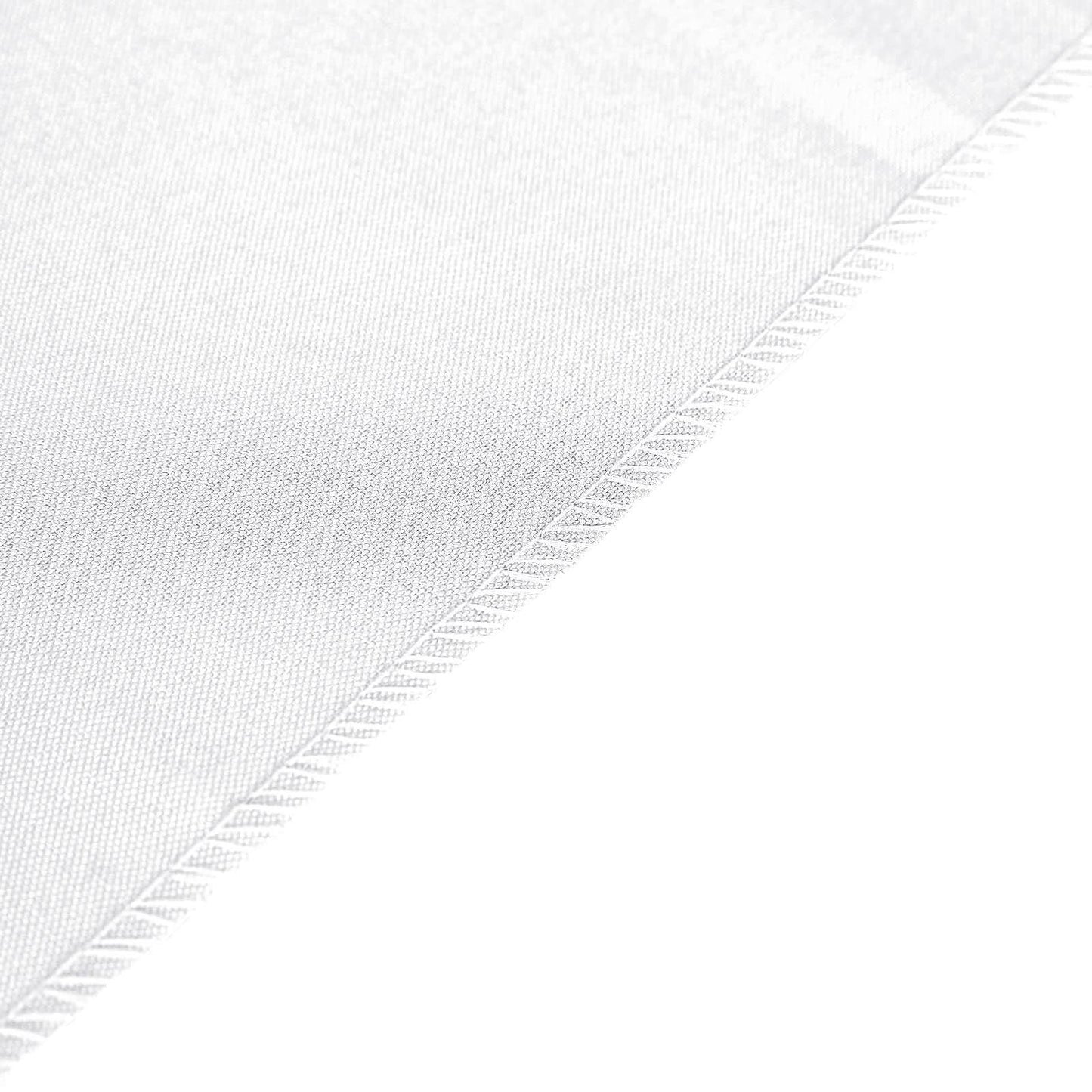 Polyester 12"x108" Table Runner White - Durable & Wrinkle - Resistant Table Decor for All Occasions - Linen Luxes