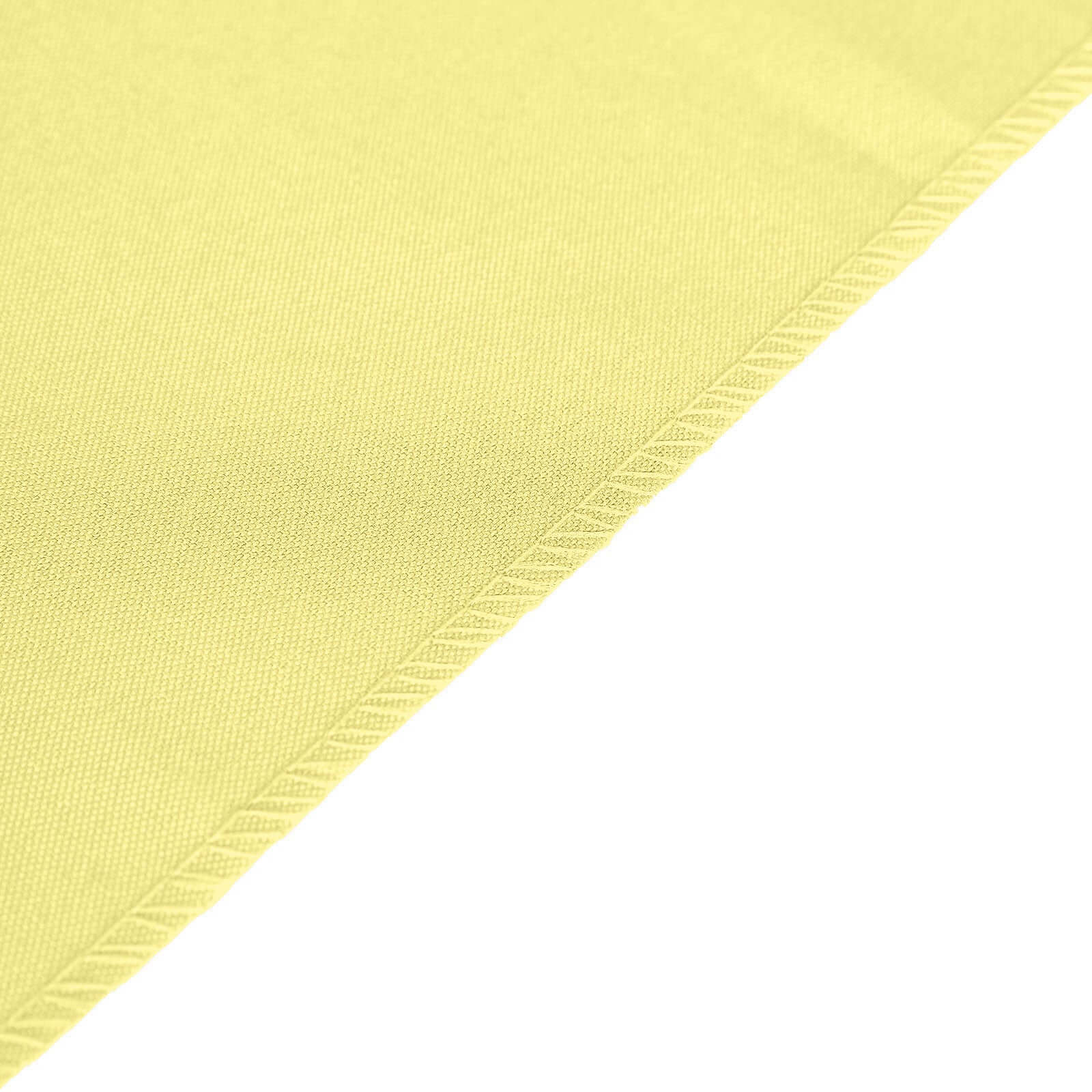 Polyester 12"x108" Table Runner Yellow - Durable & Wrinkle - Resistant Table Decor - Linen Luxes