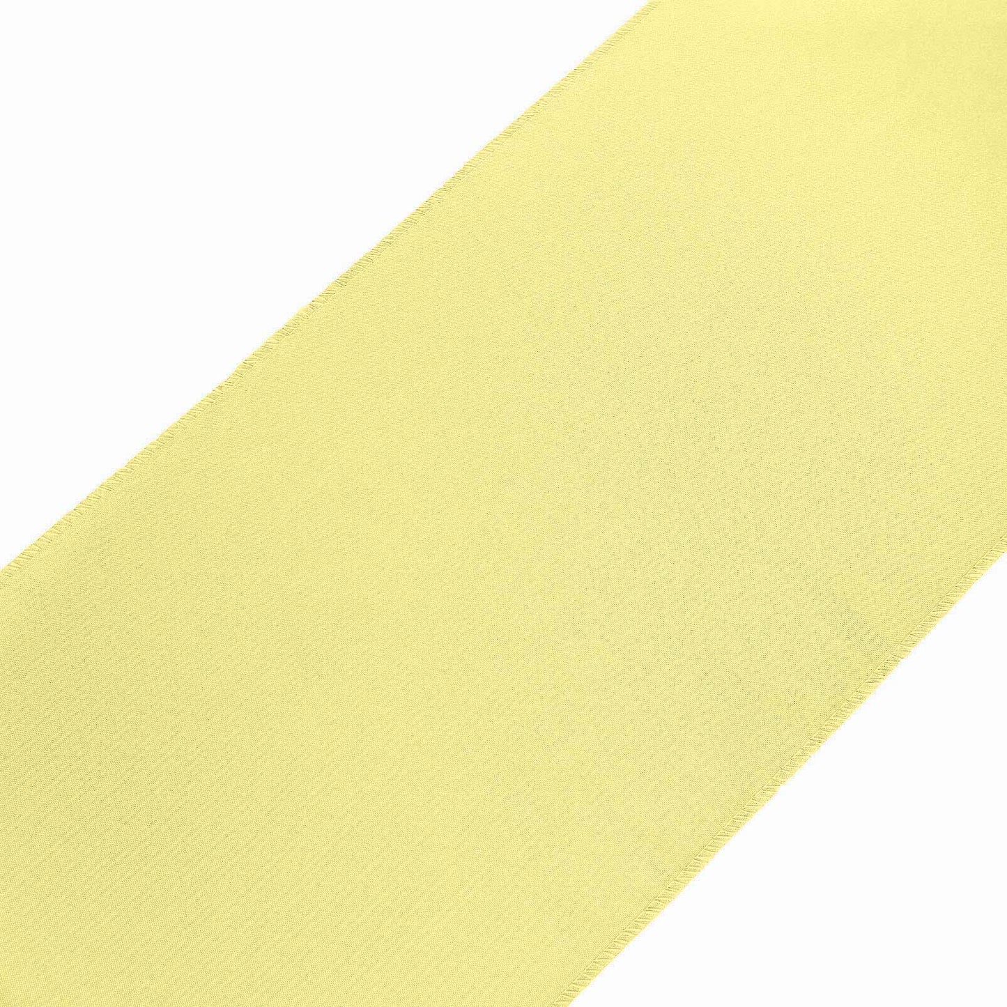 Polyester 12"x108" Table Runner Yellow - Durable & Wrinkle - Resistant Table Decor - Linen Luxes