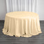 Polyester 132" Round Tablecloth Beige - Seamless Chic Table Cover - Linen Luxes
