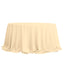 Polyester 132" Round Tablecloth Beige - Seamless Chic Table Cover - Linen Luxes