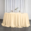Polyester 132" Round Tablecloth Beige - Seamless Chic Table Cover - Linen Luxes