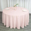 Polyester 132" Round Tablecloth Blush - Seamless Chic Table Cover - Linen Luxes