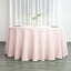 Polyester 132" Round Tablecloth Blush - Seamless Chic Table Cover - Linen Luxes