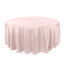 Polyester 132" Round Tablecloth Blush - Seamless Chic Table Cover - Linen Luxes