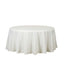 Polyester 132" Round Tablecloth Ivory - Seamless Chic Design Table Cover - Linen Luxes