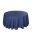 Polyester 132" Round Tablecloth Navy Blue - Seamless Chic Table Cover - Linen Luxes