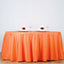 Polyester 132" Round Tablecloth Orange - Seamless Chic Table Cover - Linen Luxes