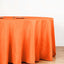 Polyester 132" Round Tablecloth Orange - Seamless Chic Table Cover - Linen Luxes