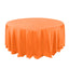 Polyester 132" Round Tablecloth Orange - Seamless Chic Table Cover - Linen Luxes