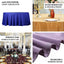 Polyester 132" Round Tablecloth Purple - Seamless Chic Table Cover - Linen Luxes
