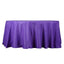Polyester 132" Round Tablecloth Purple - Seamless Chic Table Cover - Linen Luxes