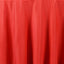 Polyester 132" Round Tablecloth Red - Seamless Chic Table Cover - Linen Luxes