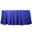 Polyester 132" Round Tablecloth Royal Blue - Seamless Chic Table Cover - Linen Luxes