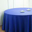 Polyester 132" Round Tablecloth Royal Blue - Seamless Chic Table Cover - Linen Luxes