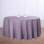 Polyester 132" Round Tablecloth Violet Amethyst - Seamless Chic Table Cover - Linen Luxes