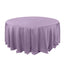 Polyester 132" Round Tablecloth Violet Amethyst - Seamless Chic Table Cover - Linen Luxes