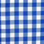 Polyester 14"x108" Table Runner Blue/White - Gingham Plaid Design - Linen Luxes