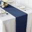 Polyester 14"x108" Table Runner Dark Denim Blue - Modern Faux Denim Dining Table Runner - Linen Luxes