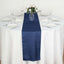 Polyester 14"x108" Table Runner Dark Denim Blue - Modern Faux Denim Dining Table Runner - Linen Luxes