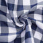 Polyester 14"x108" Table Runner Navy Blue/White - Gingham Plaid Design - Linen Luxes