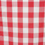 Polyester 14"x108" Table Runner Red/White - Gingham Plaid Design - Linen Luxes