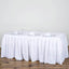 Polyester 17ft Table Skirt White - Classic Pleated Design for Weddings & Events - Linen Luxes