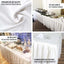 Polyester 17ft Table Skirt White - Classic Pleated Design for Weddings & Events - Linen Luxes