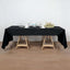 Polyester 50"x120" Rectangle Tablecloth Black - Wrinkle - Resistant Table Cover - Linen Luxes