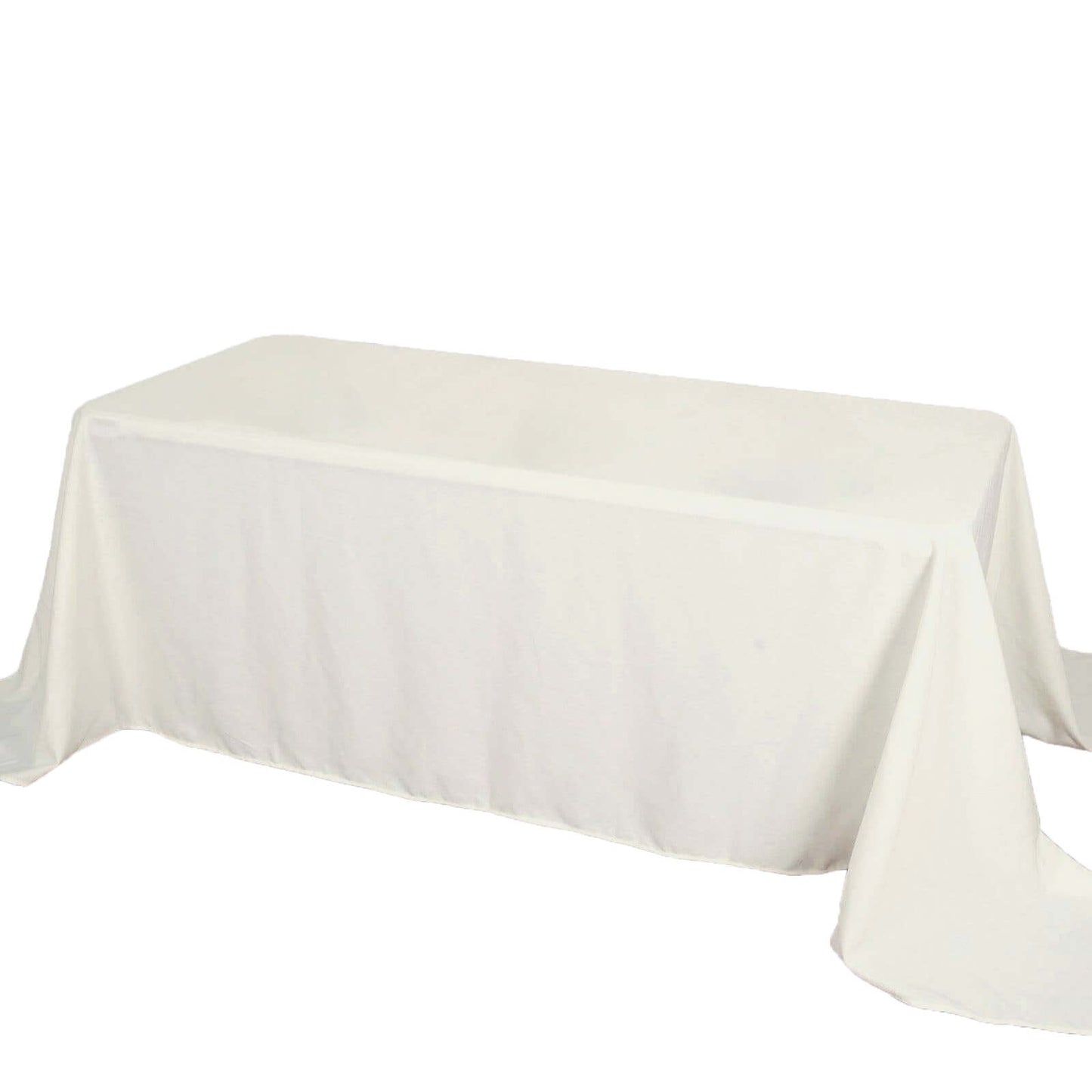 Polyester 50"x120" Rectangle Tablecloth Ivory - Wrinkle - Resistant Table Cover - Linen Luxes